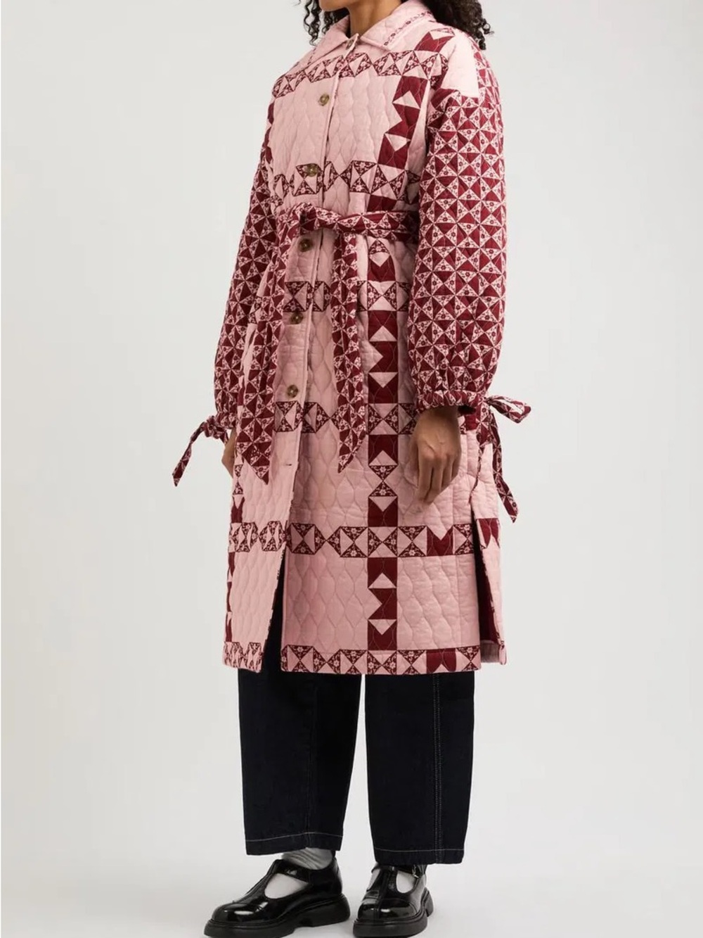 Damson Madder Dahlia Quilted Coat - Picture 2 of 8